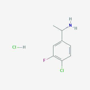 1-(4-Chloro-3-fluorophenyl)ethanamine hydrochloride