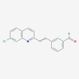 3-[2-(7-Chloro-2-quinolinyl)ethenyl]benzaldehyde