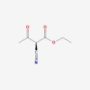 molecular formula C7H9NO3 B7887566 (2S)-2-cyano-3-oxobutanoic acid ethyl ester 
