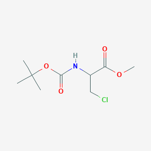 molecular formula C9H16ClNO4 B7887579 N-Boc-3-chloro-DL-alanine Methyl ester 