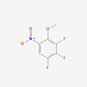 molecular formula C7H4F3NO3 B7887588 1,2,3-Trifluoro-4-methoxy-5-nitrobenzene 