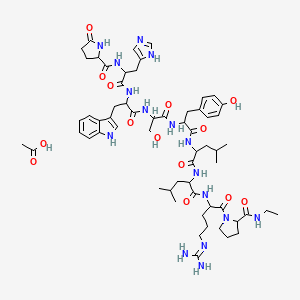 molecular formula C61H88N16O14 B7887651 Leuprorelin acetate 