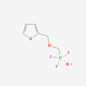 molecular formula C6H7BF3KO2 B7888242 Potassium (2-furfuryloxy)methyltrifluoroborate 
