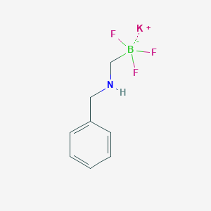 molecular formula C8H10BF3KN B7888250 Potassium benzylaminomethyl trifluoroborate 