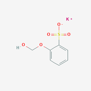 molecular formula C7H7KO5S B7888283 potassium;2-(hydroxymethoxy)benzenesulfonate 