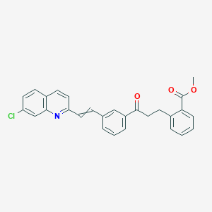 molecular formula C28H22ClNO3 B7888301 Methyl 2-(3-(3-(2-(7-chloro-2-quinolinyl)ethenyl)phenyl)-3-oxopropyl)benzoate 