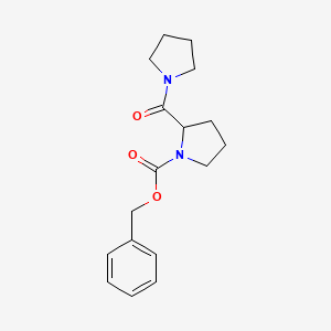 molecular formula C17H22N2O3 B7888314 Benzyl 2-(pyrrolidine-1-carbonyl)pyrrolidine-1-carboxylate 