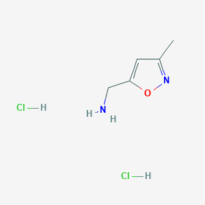 molecular formula C5H10Cl2N2O B7888431 (3-Methylisoxazol-5-yl)methanaminedihydrochloride 