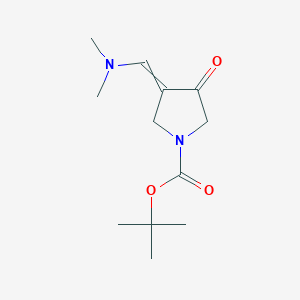 molecular formula C12H20N2O3 B7888436 TERT-BUTYL 3-((DIMETHYLAMINO)METHYLENE)-4-OXOPYRROLIDINE-1-CARBOXYLATE 