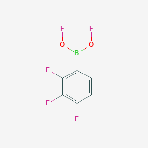 [Fluoranyloxy-[2,3,4-tris(fluoranyl)phenyl]boranyl] hypofluorite