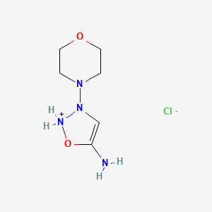 3-(4-morpholinyl)-2H-oxadiazol-2-ium-5-amine chloride