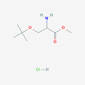 molecular formula C8H18ClNO3 B7888496 H-DL-Ser(tBu)-OMe.HCl 
