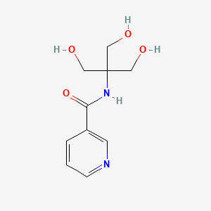 molecular formula C10H14N2O4 B7888536 n-[1,3-Dihydroxy-2-(hydroxymethyl)propan-2-yl]pyridine-3-carboxamide CAS No. 18951-74-1