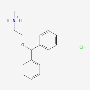 molecular formula C16H20ClNO B7888695 beta-Methylaminoethyl benzhydryl ether hydrochloride 