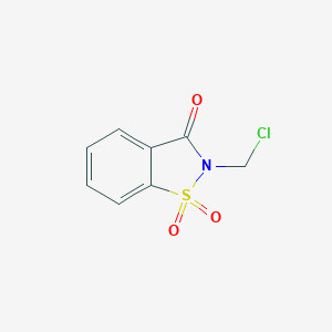molecular formula C8H6ClNO3S B078887 2-(Chloromethyl)-1,1-dioxo-1,2-benzothiazol-3-one CAS No. 13947-21-2