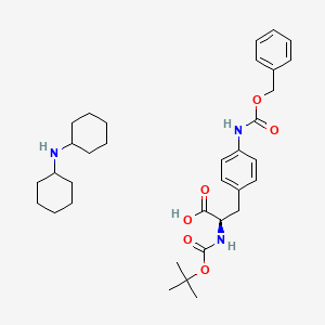 molecular formula C34H49N3O6 B7888761 Boc-4-(Z-amino)-D-phenylalanine dicyclohexylammonium salt 