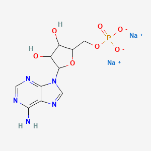 Sodium ((2R,3S,4R,5R)-5-(6-amino-9H-purin-9-yl)-3,4-dihydroxytetrahydrofuran-2-yl)methyl phosphate hydrate(x:1:x)