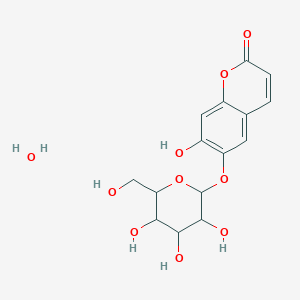 7-Hydroxy-6-[3,4,5-trihydroxy-6-(hydroxymethyl)oxan-2-yl]oxychromen-2-one;hydrate