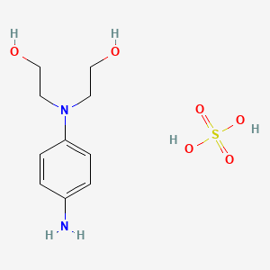 molecular formula C10H18N2O6S B7889104 N,N-Bis(2-hydroxy)-p-phenylenediamine sulfate CAS No. 63886-75-9