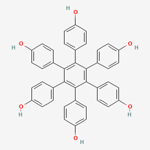 molecular formula C42H30O6 B7889133 Hexakis(4-hydroxyphenyl)benzene 