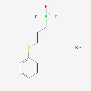 molecular formula C9H11BF3KS B7889139 potassium;trifluoro(3-phenylsulfanylpropyl)boranuide 