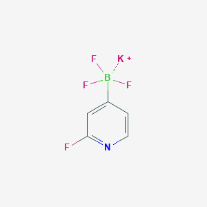molecular formula C5H3BF4KN B7889157 Potassium (2-fluoropyridin-4-yl)trifluoroborate 