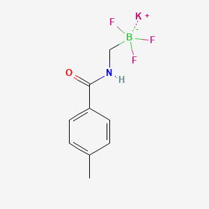 molecular formula C9H10BF3KNO B7889159 Potassium (4-methylbenzamido)methyltrifluoroborate 