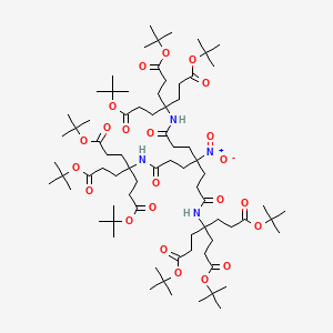 molecular formula C76H132N4O23 B7889193 Generation 2 dendron, nitrononaester 
