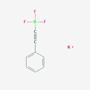 molecular formula C8H5BF3K B7889205 potassium;trifluoro(2-phenylethynyl)boranuide 