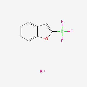 molecular formula C8H5BF3KO B7889223 potassium;1-benzofuran-2-yl(trifluoro)boranuide 