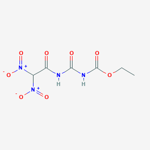molecular formula C6H8N4O8 B7889337 ethyl N-[(2,2-dinitroacetamido)carbonyl]carbamate CAS No. 476428-03-2