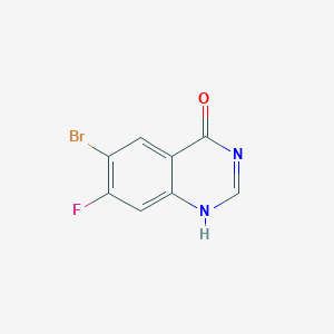 molecular formula C8H4BrFN2O B7889654 6-bromo-7-fluoro-1H-quinazolin-4-one 