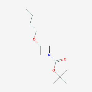 molecular formula C12H23NO3 B7889656 tert-Butyl 3-butoxyazetidine-1-carboxylate CAS No. 1314987-89-7