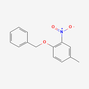 molecular formula C14H13NO3 B7889919 1-(Benzyloxy)-4-methyl-2-nitrobenzene 