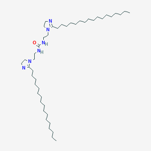 molecular formula C45H88N6O B078901 N,N'-Bis(2-(2-heptadecyl-2-imidazolin-1-yl)ethyl)urea CAS No. 13170-68-8