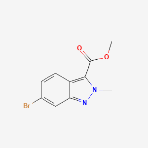 molecular formula C10H9BrN2O2 B7890274 Methyl 6-bromo-2-methyl-2H-indazole-3-carboxylate 
