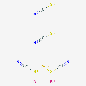 molecular formula C4K2N4PtS4 B078904 Dipotassium;platinum(2+);tetrathiocyanate CAS No. 14244-61-2