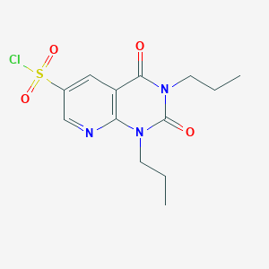 2,4-Dioxo-1,3-dipropyl-1,2,3,4-tetrahydropyrido[2,3-d]pyrimidine-6-sulfonyl chloride