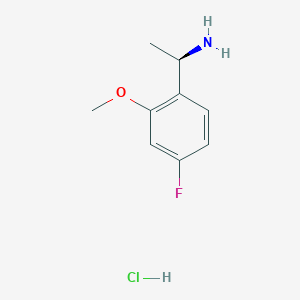 (1R)-1-(4-fluoro-2-methoxyphenyl)ethan-1-amine hydrochloride