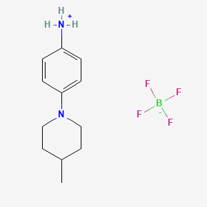 4-(4-Methylpiperidin-1-yl)anilinium; tetrafluoroboranuide