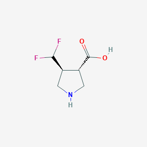 (3S,4S)-4-(difluoromethyl)pyrrolidine-3-carboxylic acid