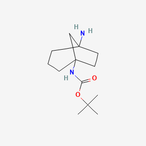 tert-butyl N-{5-aminobicyclo[3.2.1]octan-1-yl}carbamate
