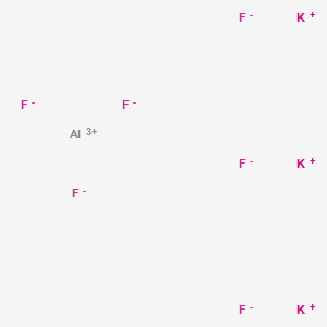 molecular formula AlF6K3 B078907 aluminum;tripotassium;hexafluoride CAS No. 13775-52-5