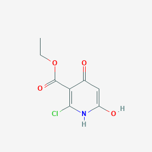 molecular formula C8H8ClNO4 B7890941 ethyl 2-chloro-6-hydroxy-4-oxo-1H-pyridine-3-carboxylate 