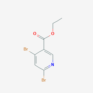 molecular formula C8H7Br2NO2 B7890983 ethyl 4,6-dibromonicotinate CAS No. 1261269-75-3
