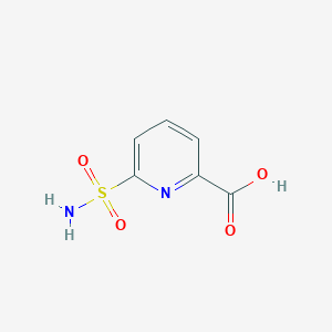 molecular formula C6H6N2O4S B7890993 6-(Aminosulfonyl)-pyridine-2-carboxylic acid 
