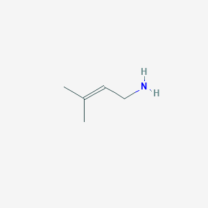 molecular formula C5H11N B078911 3-甲基-2-丁烯-1-胺 CAS No. 13822-06-5