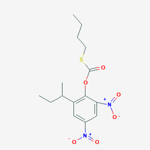 B078912 (2-Butan-2-yl-4,6-dinitrophenyl) butylsulfanylformate CAS No. 14355-07-8