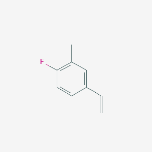 molecular formula C9H9F B7891227 1-Fluoro-2-methyl-4-vinylbenzene 