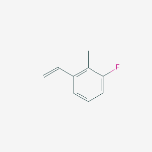 molecular formula C9H9F B7891232 1-Ethenyl-3-fluoro-2-methylbenzene 